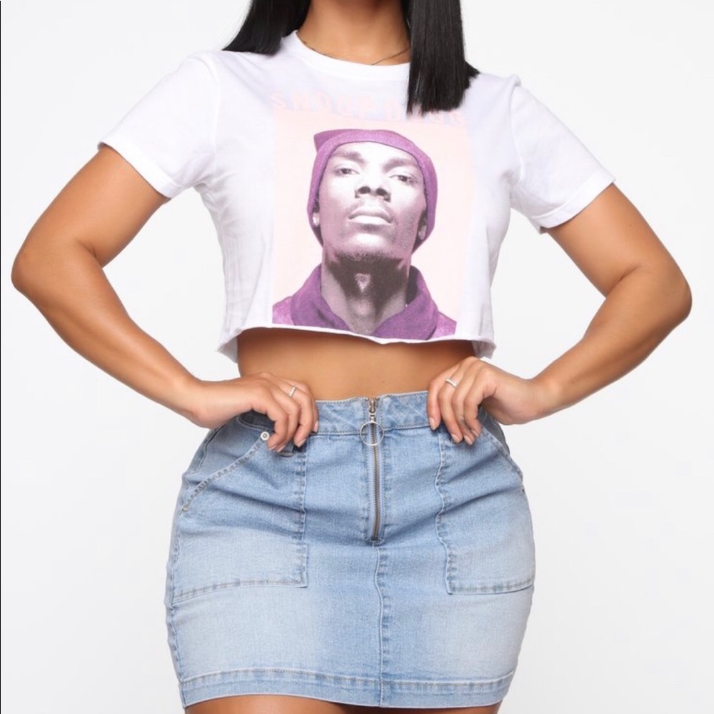 💥💥 Snoop Dogg Crop Top in white